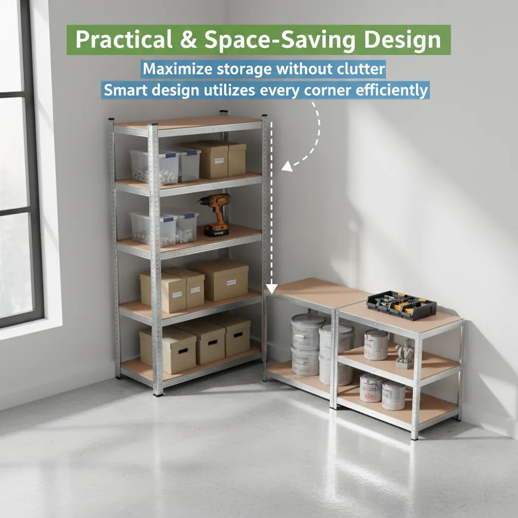 💪 Transform Your Space – WADFOW Adjustable Storage Shelves (5 Shelves)