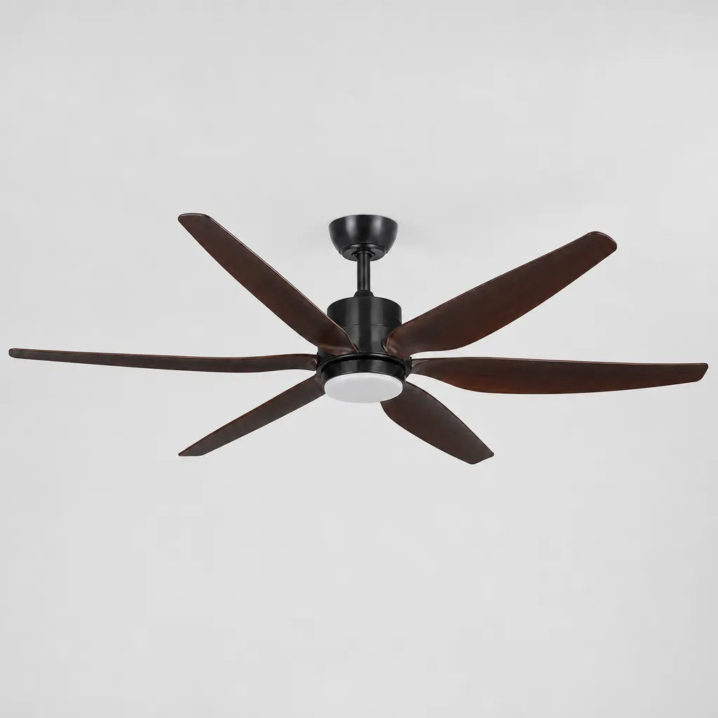 Suming 54" LED Ceiling Fan with Remote Control – 6-Speed & 3-Color Light