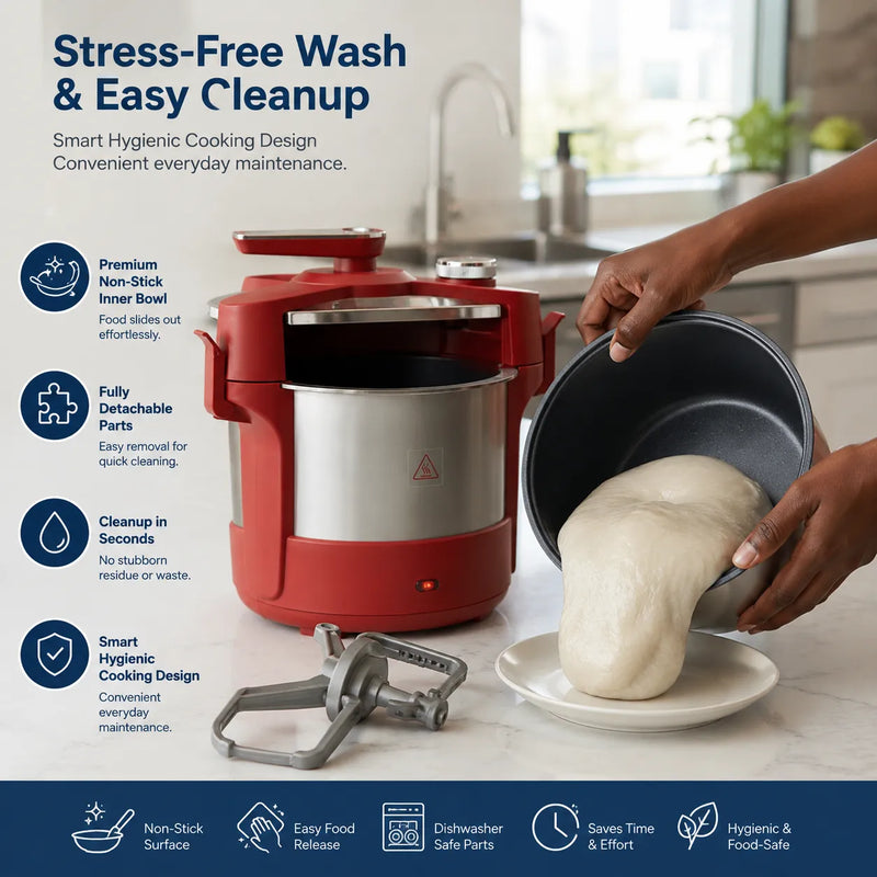 Automatic Electric Swallow Maker with Detachable Non-Stick Bowl