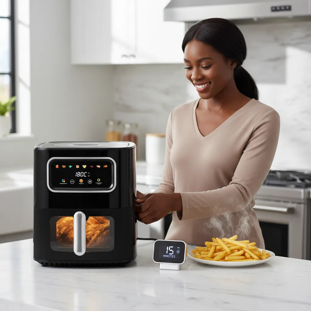 SilverCrest 10L Air Fryer – Roast, Grill, Bake & Fry with One Powerful Machine