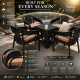Turkish Comfort Set: Durable, Stylish, and Easy-to-Maintain Premium 4-Chair Turkish Outdoor Set