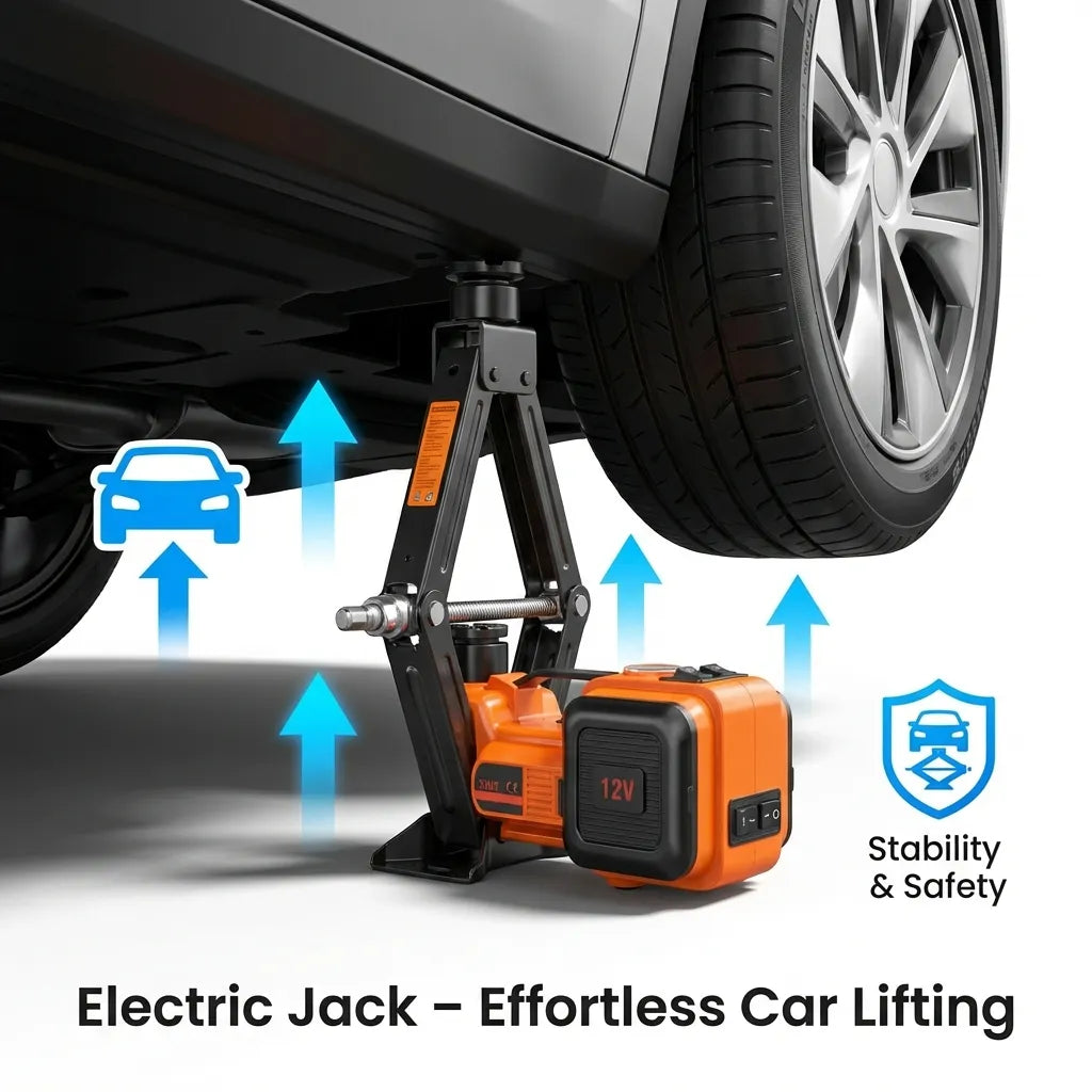 🚗 Ultimate 4-in-1  Smart Car Tool Kit – Your Roadside Lifesaver ⚡