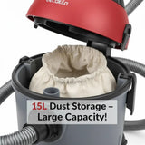 Decakila Wet & Dry Vacuum Cleaner 1200W – 15L Large Capacity, Powerful Suction, Compact & Lightweight🧹⚡