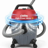 Decakila Wet & Dry Vacuum Cleaner 1200W – 15L Large Capacity, Powerful Suction, Compact & Lightweight🧹⚡