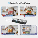 Vacuum Sealer 110W Keep Your Food Fresh Up to 5X Longer with RAF  – Powerful, Fast & Easy to Use