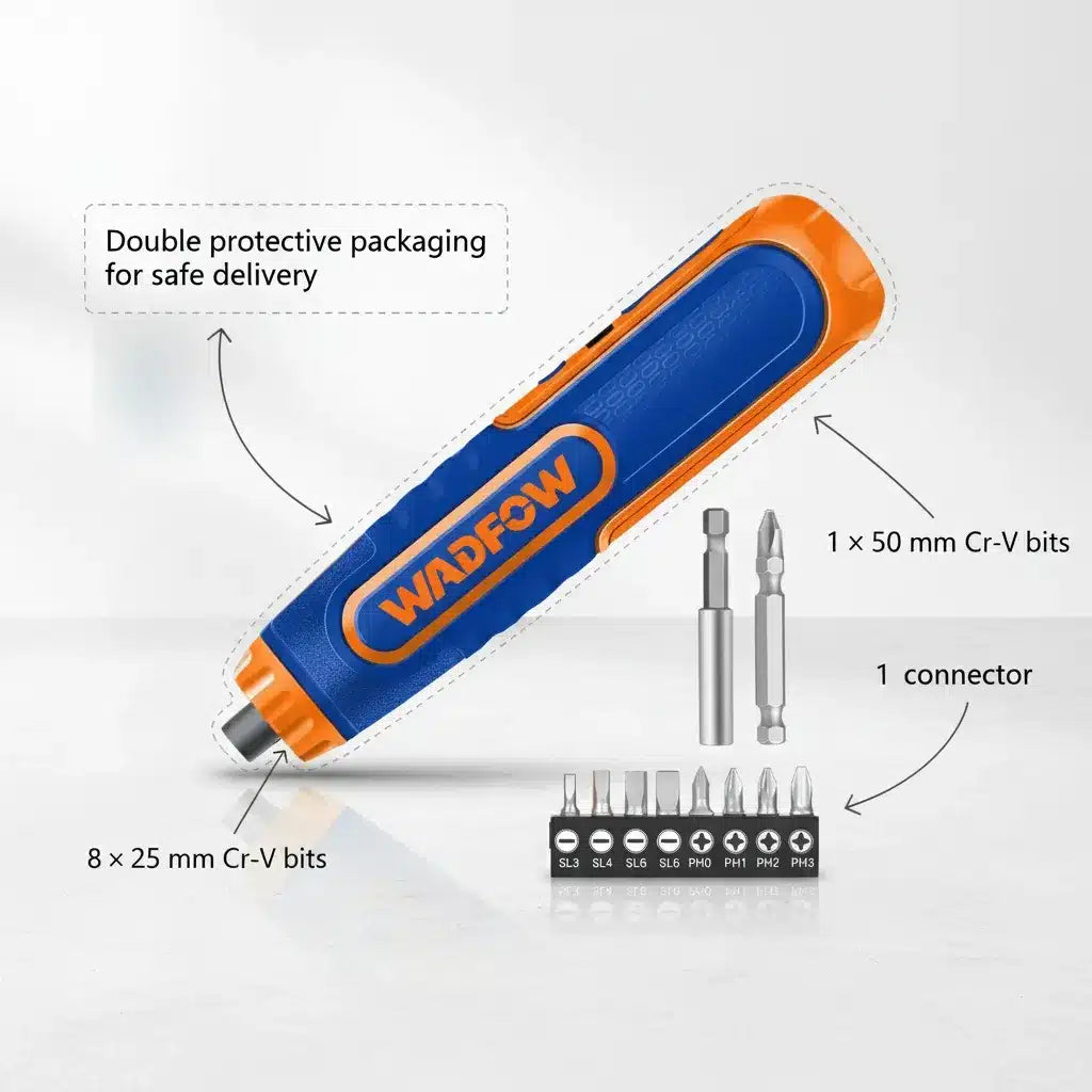 👉 WADFOW Cordless Screwdriver – Compact 4V Power Tool for Home & DIY Projects