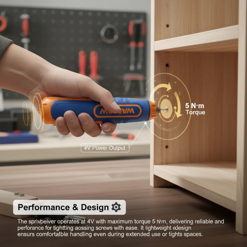 👉 WADFOW Cordless Screwdriver – Compact 4V Power Tool for Home & DIY Projects