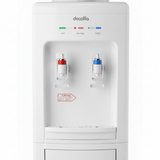 Floor-Standing Water Dispenser | Hot & Cold – Bottom Storage Cabinet – Elegant White Finish