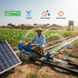 Wadfow 0.5HP 48V 400W Solar Water Pump – High Performance Off-Grid Irrigation Water Pump for Rural Use
