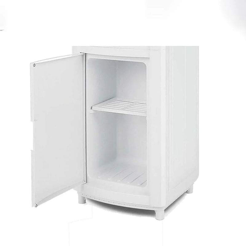 Floor-Standing Water Dispenser | Hot & Cold – Bottom Storage Cabinet – Elegant White Finish