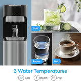 Floor Standing Water Dispenser With Refrigerator | Hot & Cold Water | Energy-Efficient Cooling System