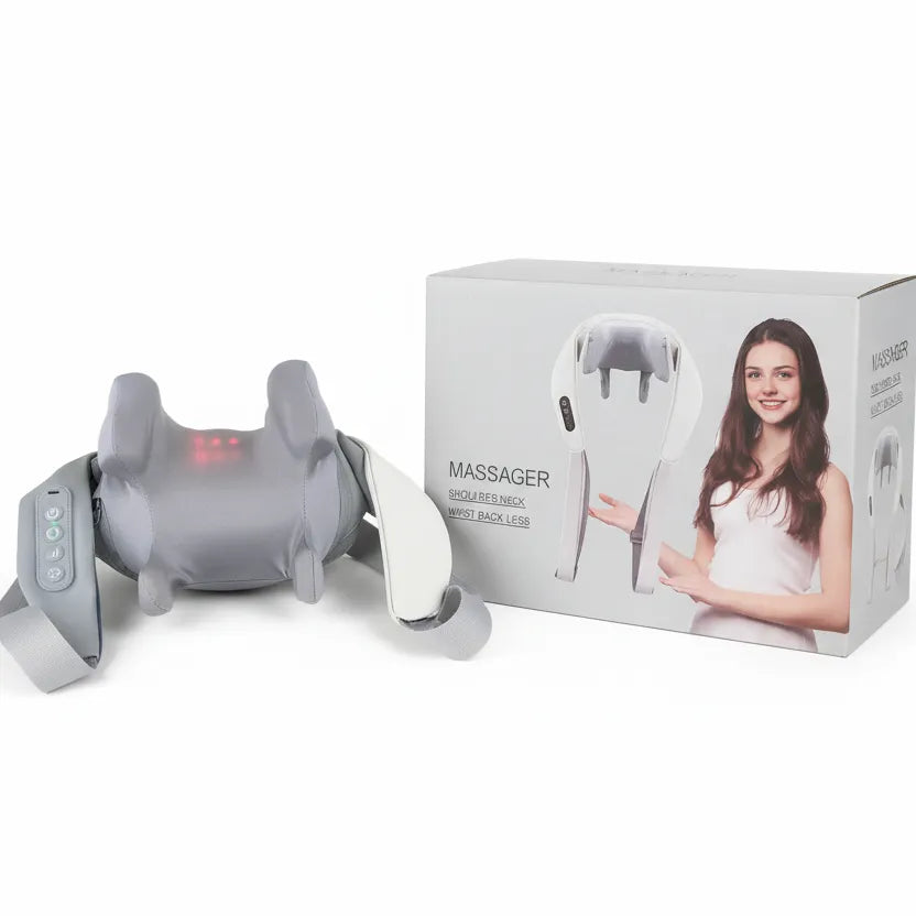 Evimki Wireless Shoulder & Neck Massager with Heat – 5D Deep Kneading Relaxation