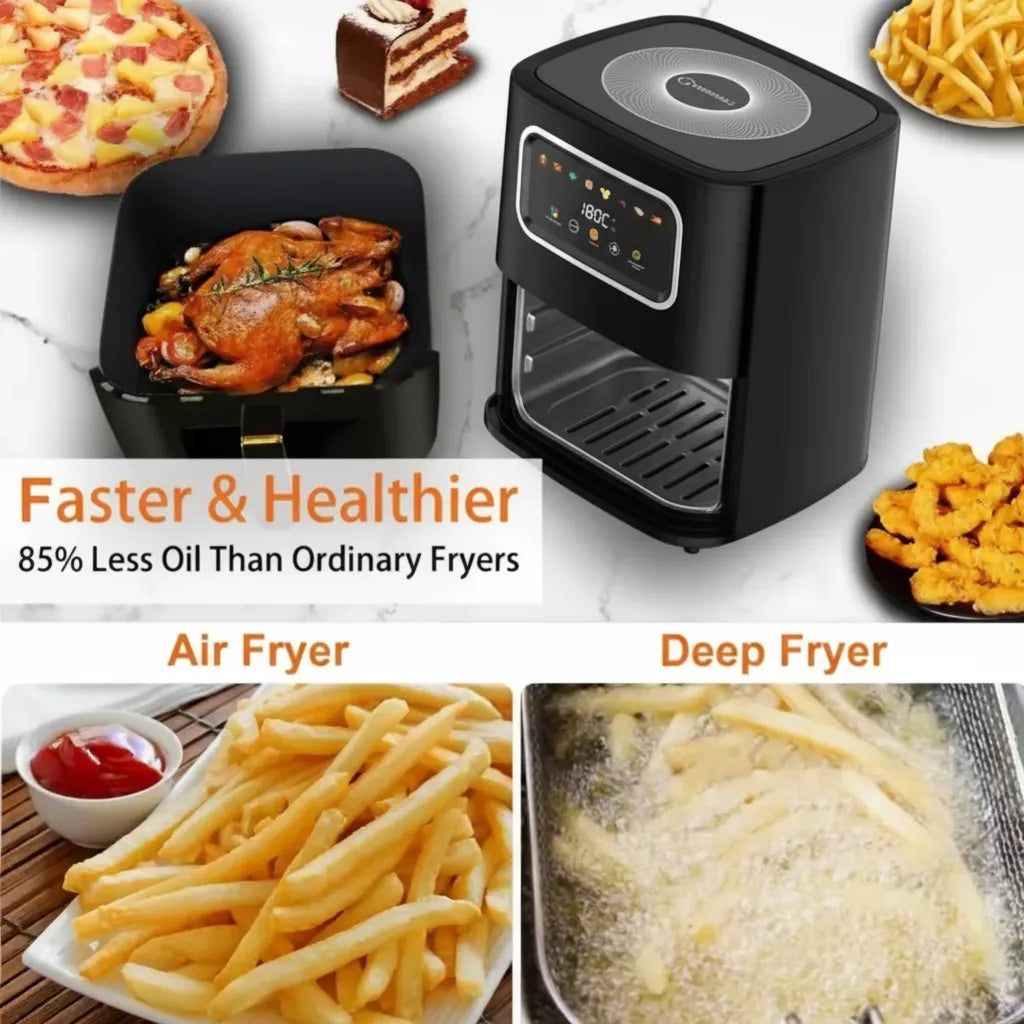 SilverCrest 10L Air Fryer – Roast, Grill, Bake & Fry with One Powerful Machine