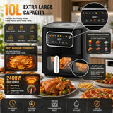 SilverCrest 10L Air Fryer – Roast, Grill, Bake & Fry with One Powerful Machine