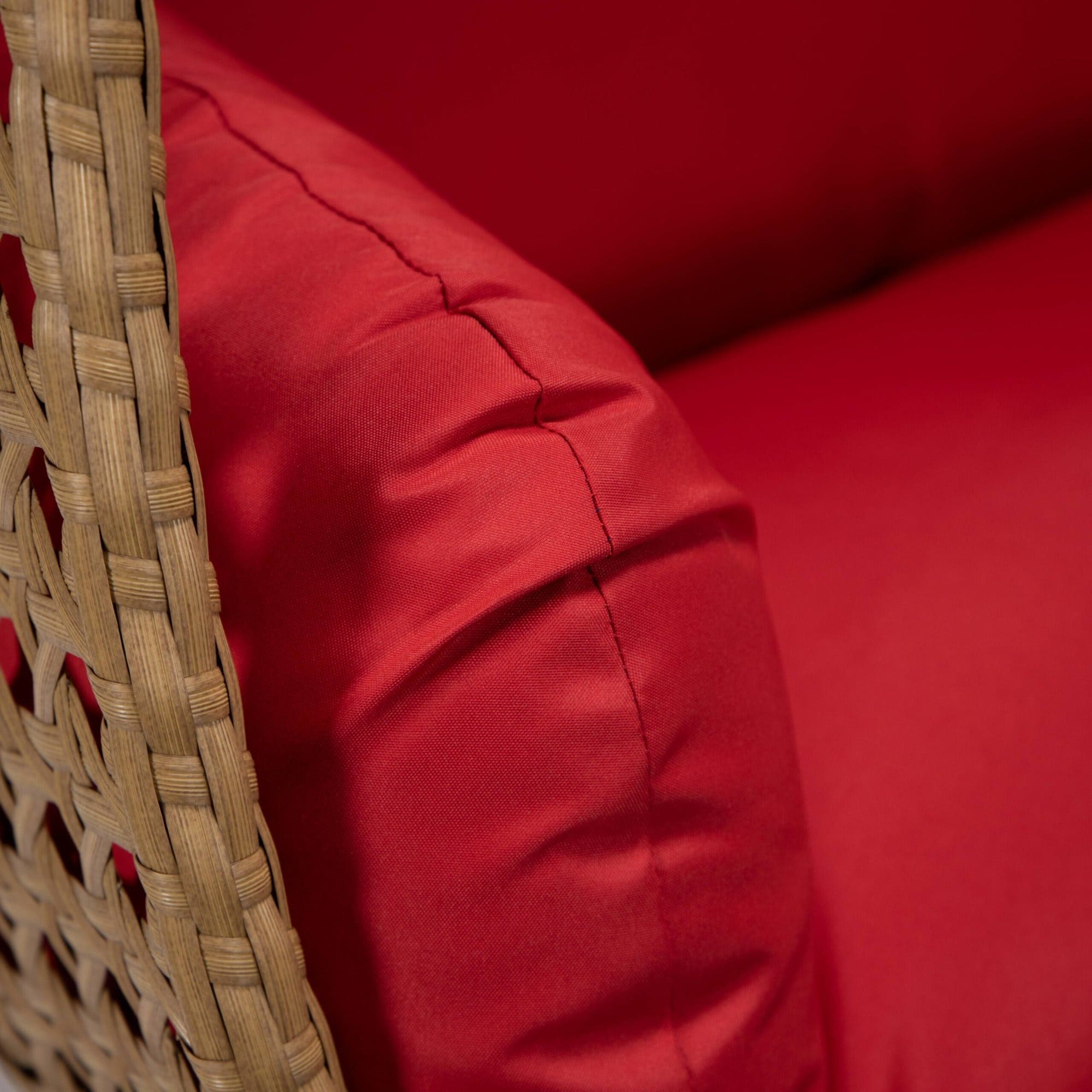 Double Stand Rattan Swing – Rocking Swing for Couples, Indoor/Outdoor Use.
