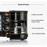 Silver Crest 3-in-1 Breakfast Maker – Toaster Oven, Coffee Maker & Griddle Combo