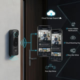 Wireless HD Video Doorbell 1080P – Smart WiFi Security with Motion Detection & Two-Way Audio📱🔒