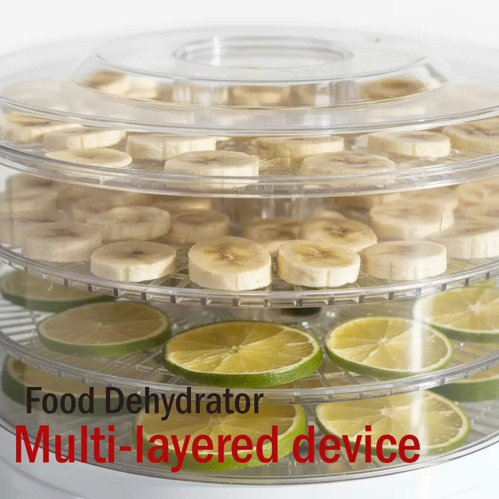 Premium 5-Layer Electric Food Dehydrator – Adjustable Temperature for Healthy Snacks & Long-Lasting Freshness✅