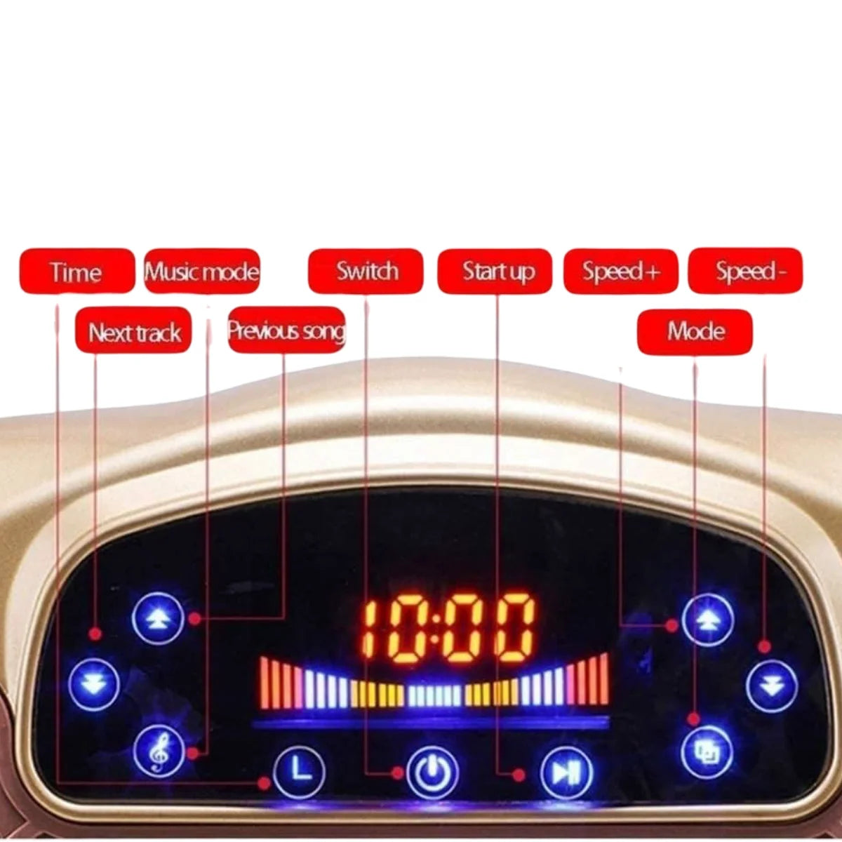 Shiatsu Vibration Plate Foot Massager – 99 Speed, Acupressure, Music Mode & Remote Control