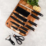 8PCS Stainless Steel Knife Set with Rotating Stand – Precision Blades for Every Kitchen Task