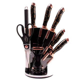 8PCS Stainless Steel Knife Set with Rotating Stand – Precision Blades for Every Kitchen Task