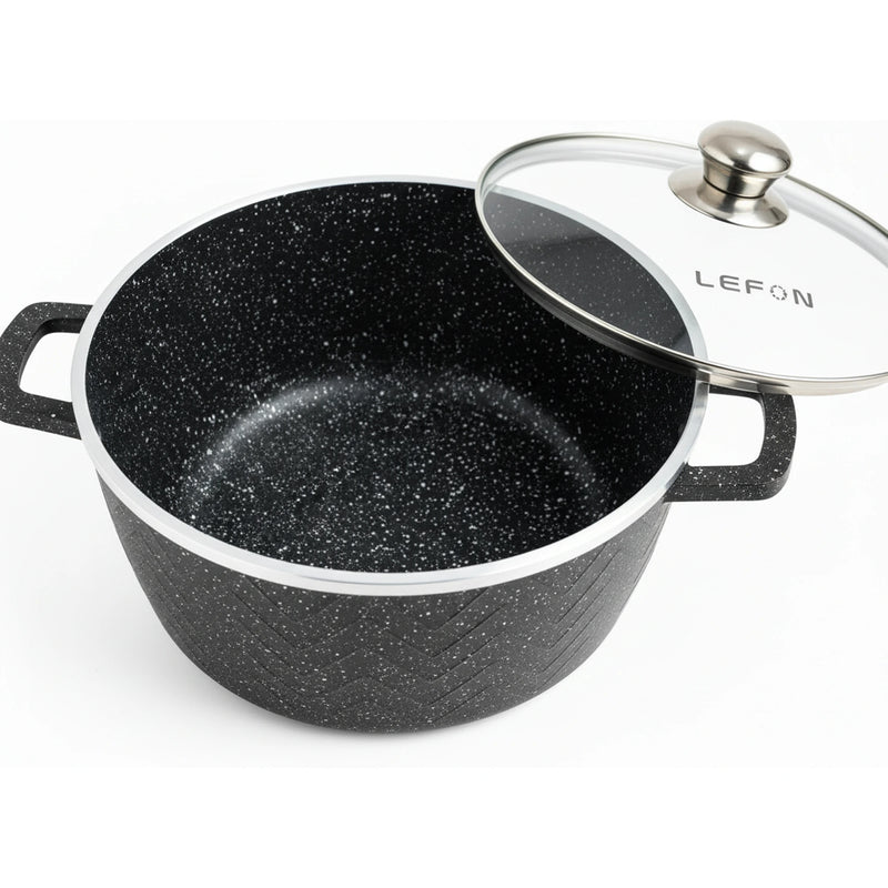 LEFON 10PCS Granite Cookware Set – Nonstick, Durable & Elegant Kitchen Essential