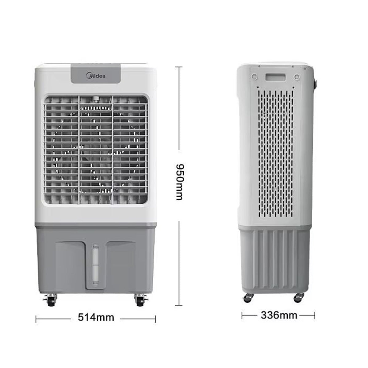 Midea AC400-20B 70L Industrial Air Cooler – Powerful, Portable & Energy Efficient Cooling Solution