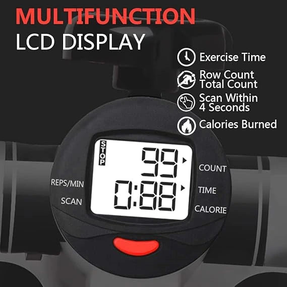 Mini Stepper Machine with Resistance Bands – Home Fitness Workout Stepper with LCD Monitor