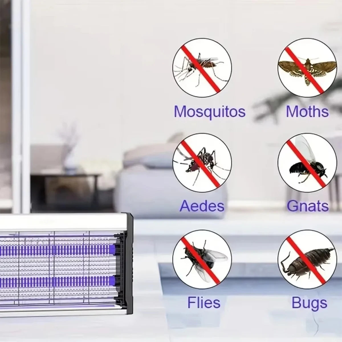 Eco-Friendly Electric Insect Zapper – 60m² Wide Coverage Fly & Mosquito Trap