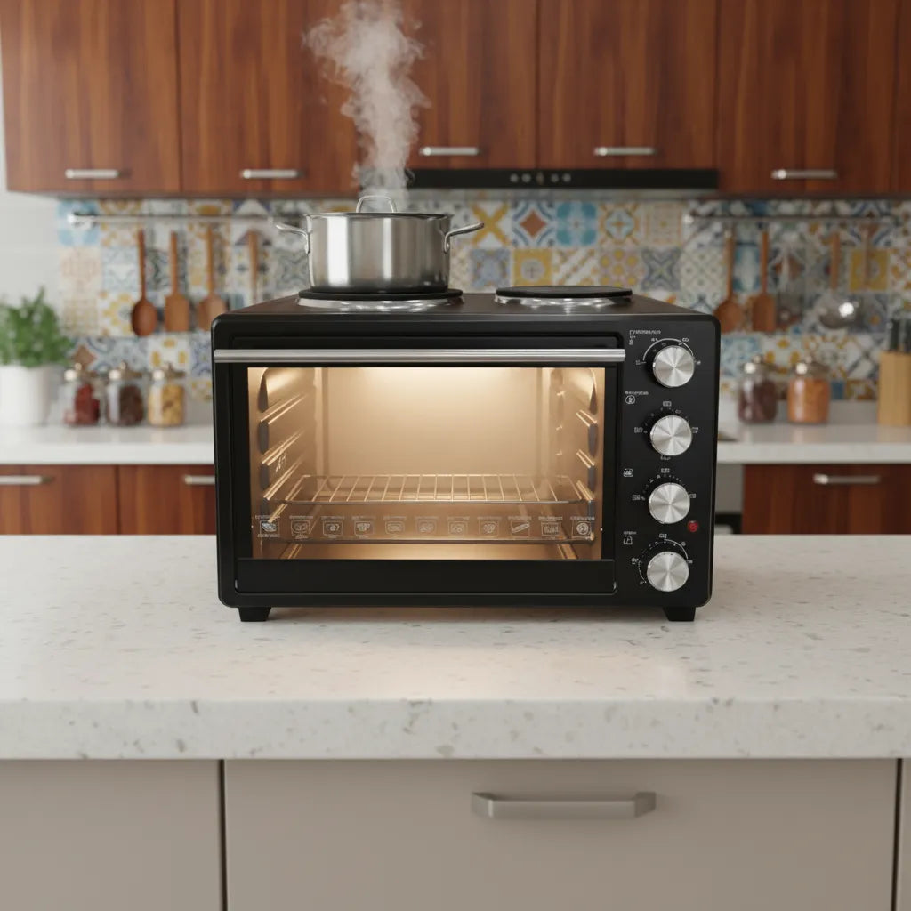 🔥Evimki Electric Oven 35L – 3200W High-Power Countertop Oven |  Fast Heating, Precise Baking & Modern Design ✨