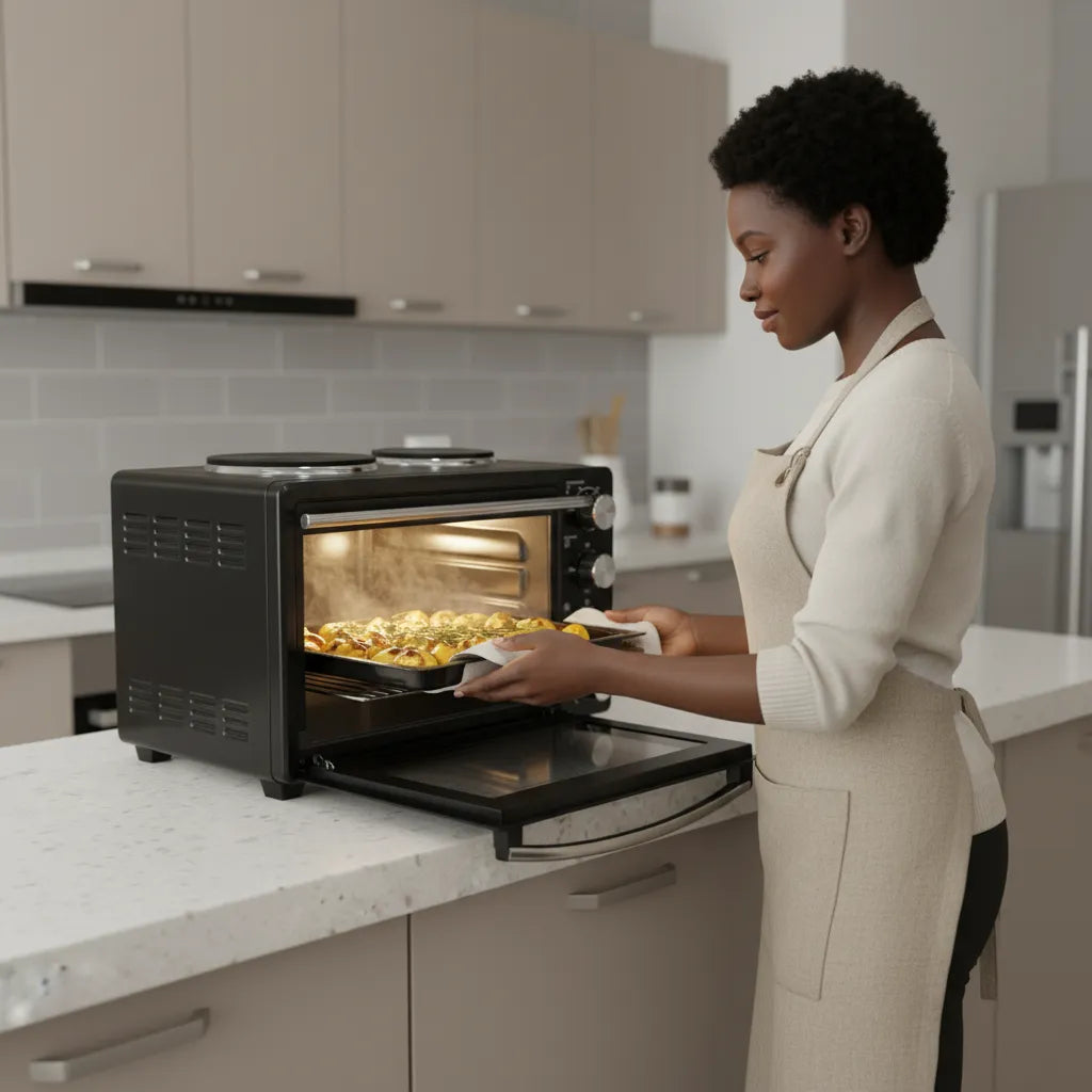 🔥Evimki Electric Oven 35L – 3200W High-Power Countertop Oven |  Fast Heating, Precise Baking & Modern Design ✨