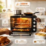 🔥Evimki Electric Oven 35L – 3200W High-Power Countertop Oven |  Fast Heating, Precise Baking & Modern Design ✨