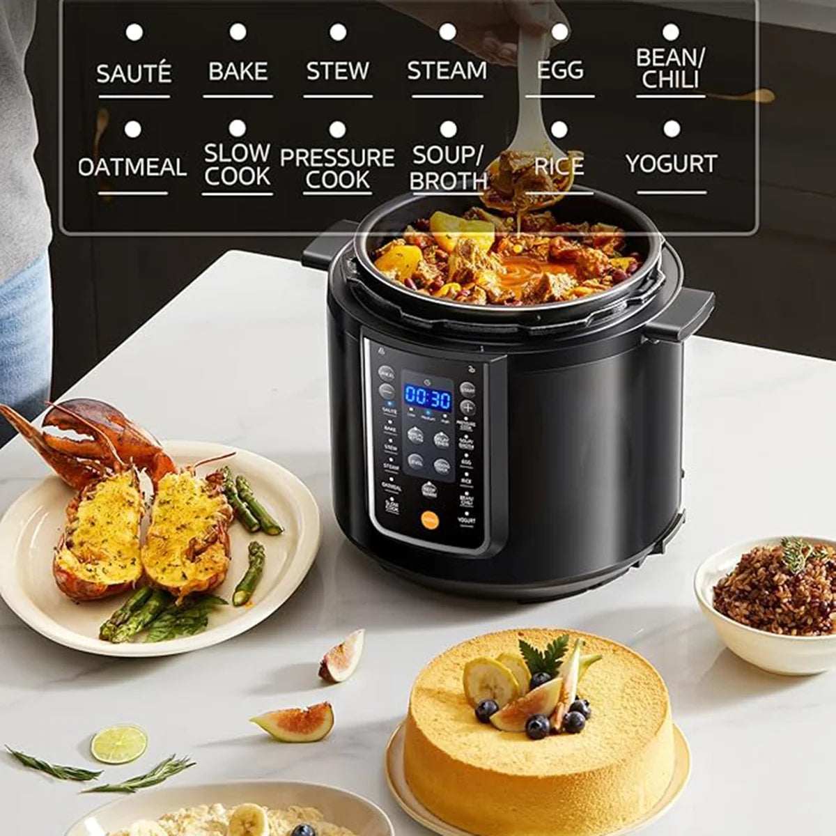 Silver Crest 6L Electric Pressure Cooker – Fast, Efficient & Multi-Functional Cooking