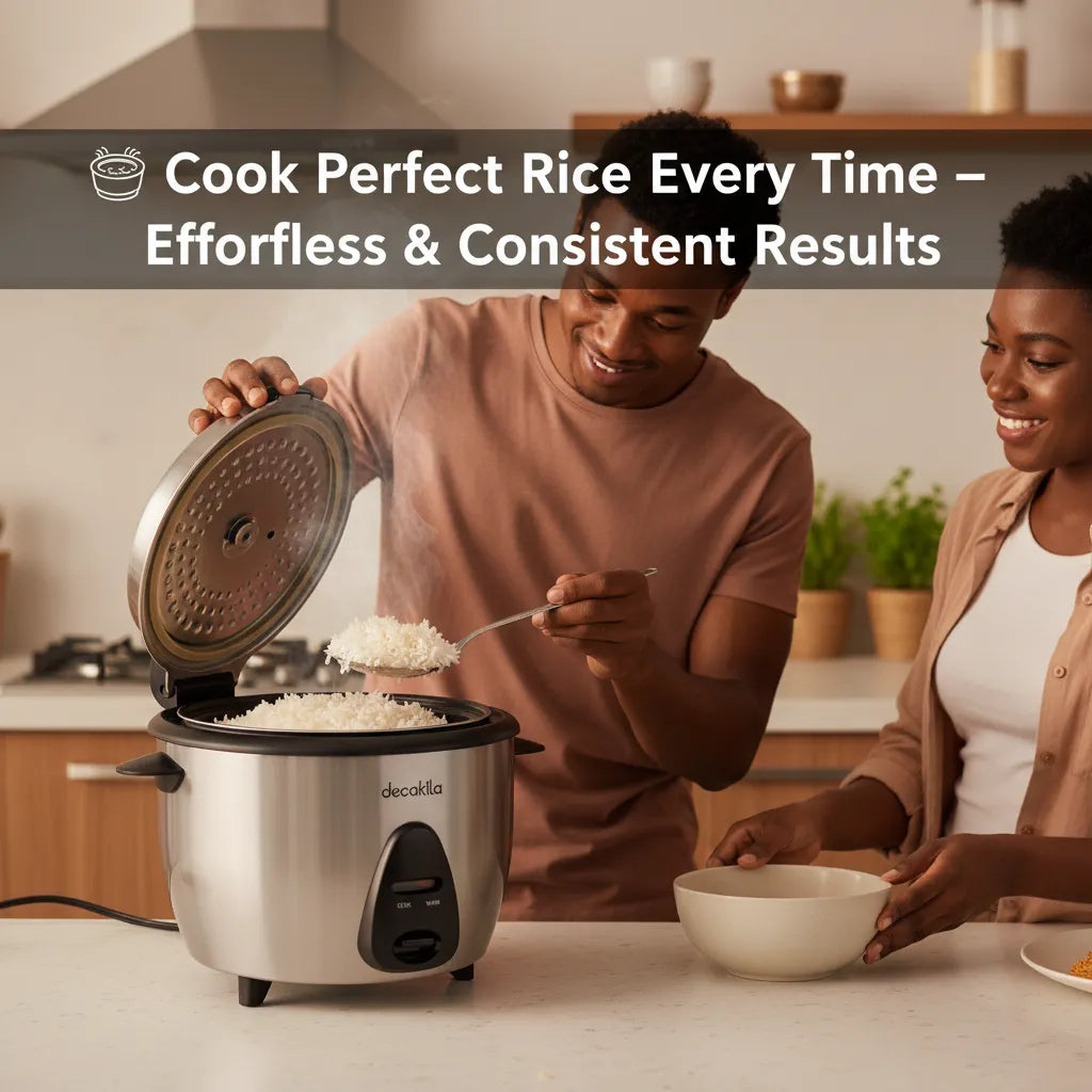 Decakila 1.5L Electric Rice Cooker (8 Cups) with Keep Warm Function