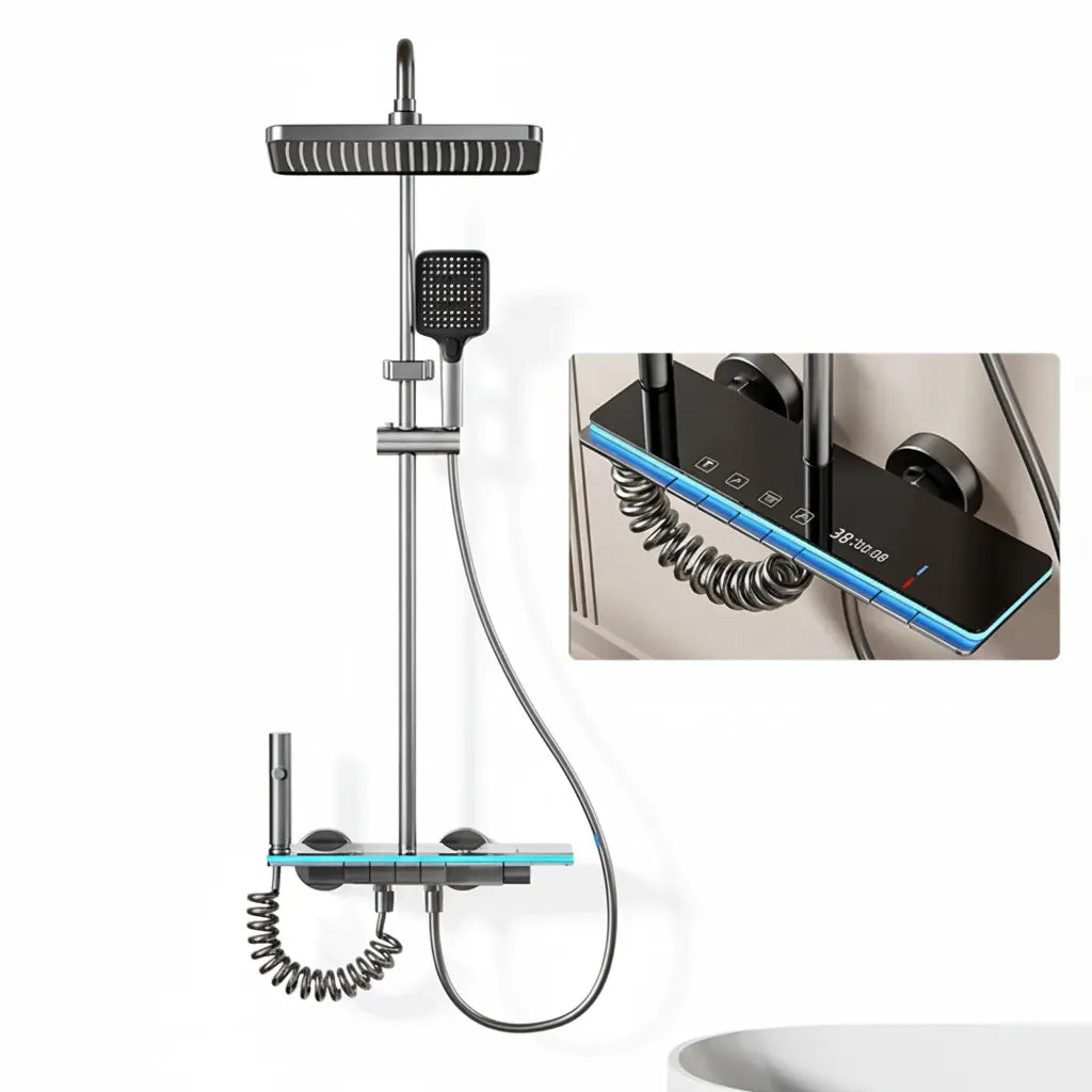 🛁 The Luxury Concealed Shower System – Smart Digital Display & 3-Function Outlets for Ultimate Comfort 🚿💦