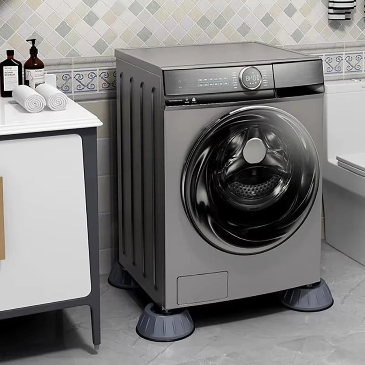 Nasco 8KG Front Load Washing Machine – NASFL-J8KG-S (Dark Silver)