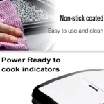 AVINAS Sandwich Maker Non Stick Coating Plates – 1800W