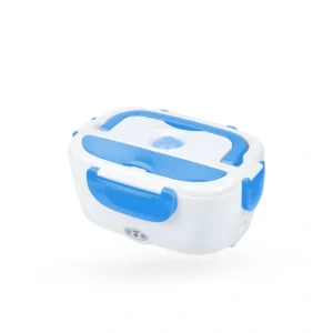 PORTABLE Electric Heating Lunch Box 1.5L Stainless Steel With Steam Hole, Spoon, Electricity Cable