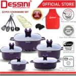 Dessini Italy Galaxy Granite Kitchenware 22 Pcs With Cookware Tools 02