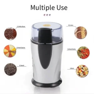 Electric Coffee Grinder – Spice Grinder Stainless Steel Blades