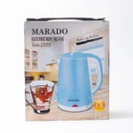 Marado 2.3L Electric Kettle - 1500-2000W, Stainless Steel, Cordless Base