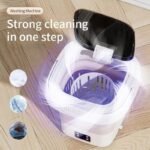 Portable Folding Mini Washing Machine – Healthy Blue Light Wash