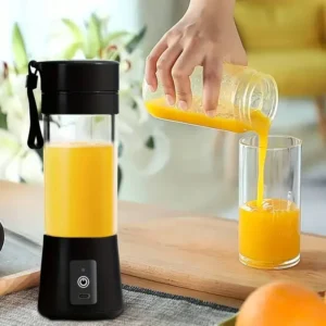 Portable USB Rechargeable Mini Juice Blender with Strainer & Blades