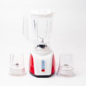 Red Rose 3in1 Blender with Juice Maker, Grinder & Chopper – 1.5L, 650W