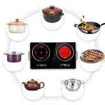 SOSMART 2-Burner Portable Electric Stove with Smart Digital Control