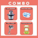 Evimki Combo (Fufu Machine - Lunch Box - Fruit Press - Cutting Board)