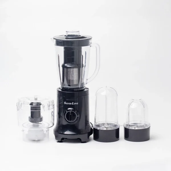 Silver Love 4in1 Blender: Ultimate for Blending, Grinding, and Chopping