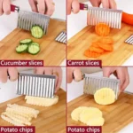 Stainless Steel Crinkle-Cut Knife: Perfect for Decorative and Precision Cutting