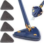 360° Triangular Rotating Hand Mop – Deep Clean Every Corner with Ease!