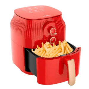 Decakila KEEC073R Digital Air Fryer – 5.5L Capacity | 1500W Power | Oil-Free Cooking | Rapid Air Technology | Red Edition